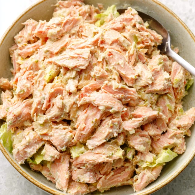 CREAMY DREAMY CANNED SALMON SALAD