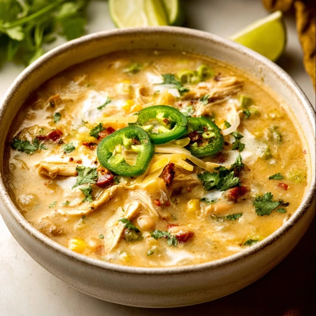 CREAMY WHITE CHICKEN CHILI ONE POT WONDER