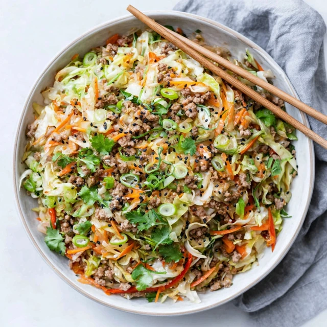 DECONSTRUCTED TURKEY EGG ROLL IN A BOWL