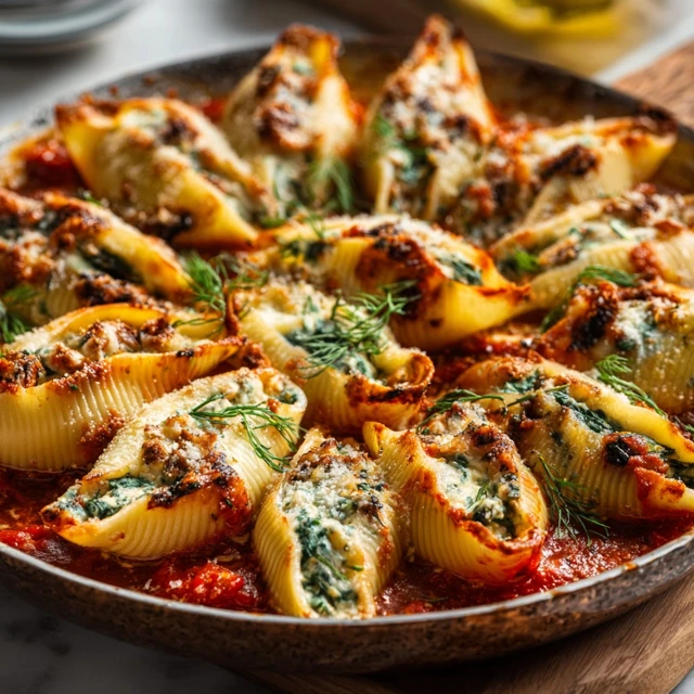 DREAMY CREAMY MEATLESS STUFFED SHELLS