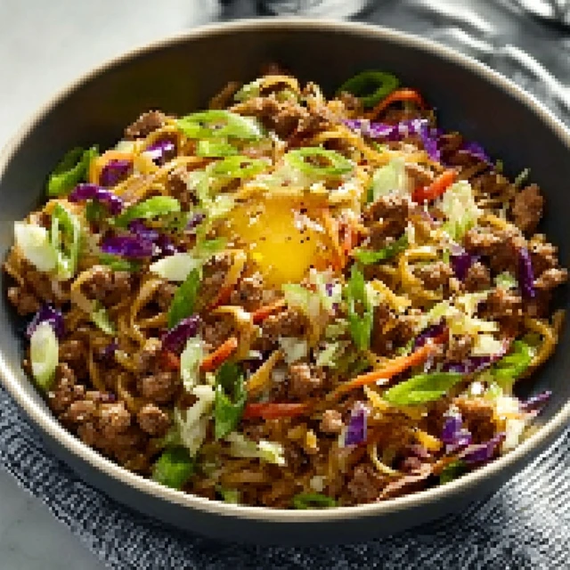 FIERY WHOLE30 SPICY EGG ROLL IN A BOWL