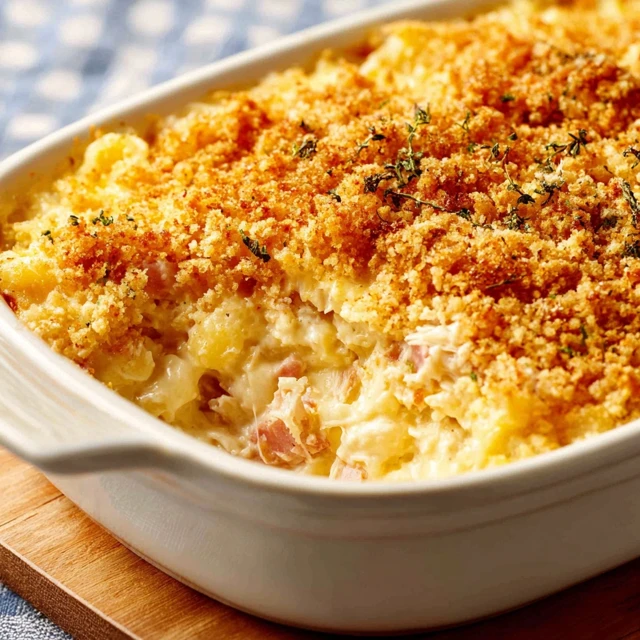 GAME CHANGING CHICKEN CORDON BLEU CASSEROLE