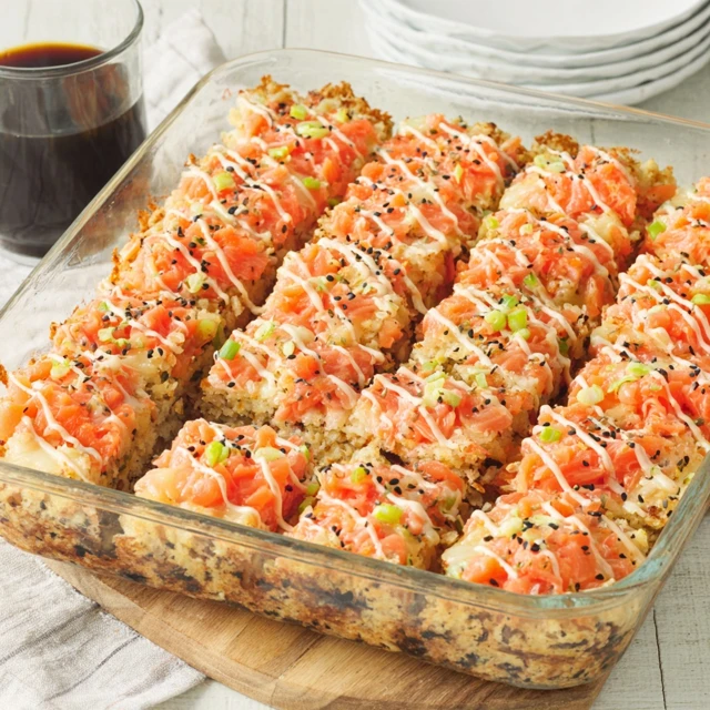 GAME CHANGING DECONSTRUCTED SALMON SUSHI BAKE