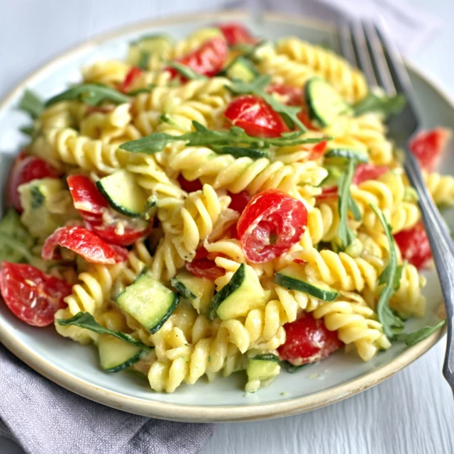 GARDEN FRESH CUCUMBER TOMATO PASTA SALAD