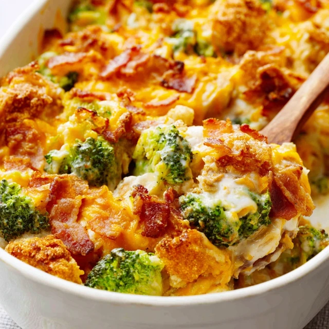 IRRESISTIBLE KETO CHICKEN BACON RANCH CASSEROLE