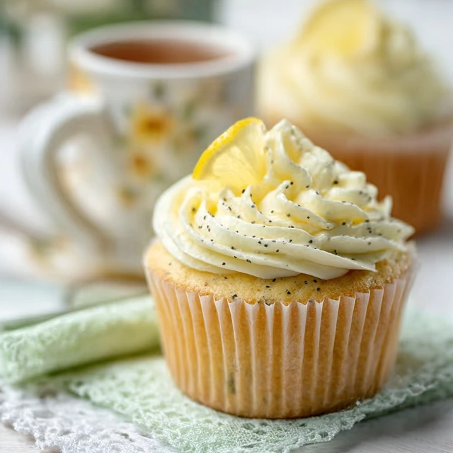 LEMON POPPY SEED CUPCAKES PURE SUNSHINE
