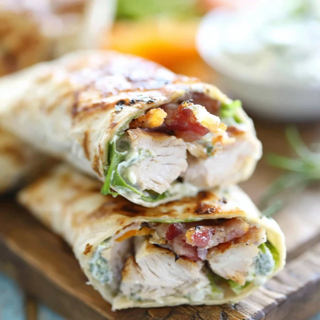 LUNCH RUSH CHICKEN BACON RANCH WRAPS