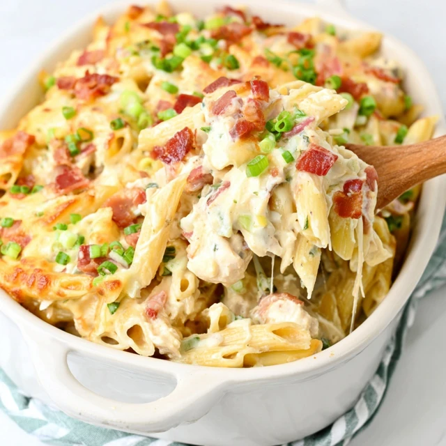 MILLION DOLLAR BAKED CHICKEN BACON RANCH PENNE