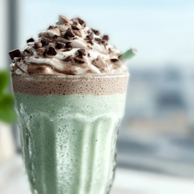 MINT CHOCOLATE CHIP MILKSHAKE DINER CLASSIC