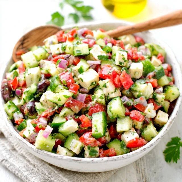 MY 10 MINUTE MEDITERRANEAN CUCUMBER SALAD