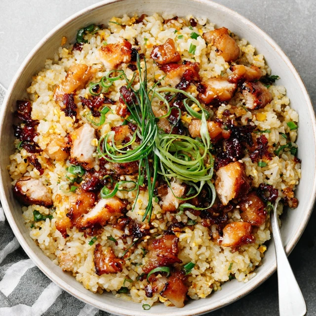PROTEIN PACKED HONEY GARLIC CHICKEN FRIED RICE