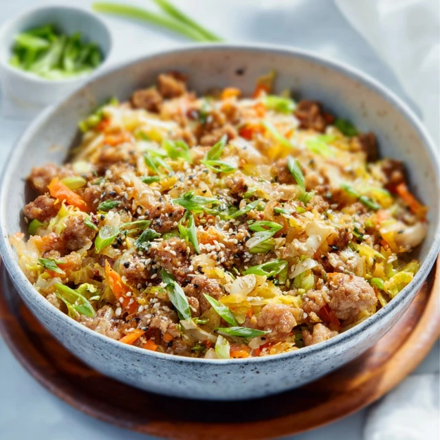 QUICK EASY KETO EGG ROLL IN A BOWL