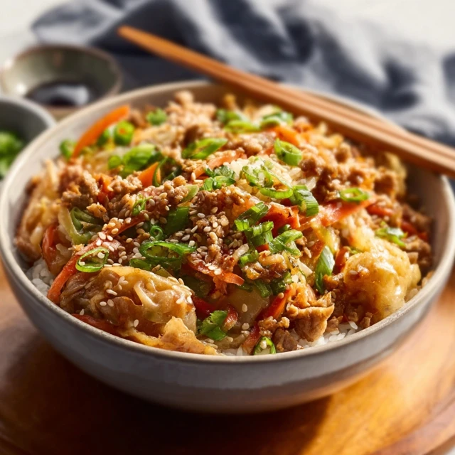 QUICK EGGROLL IN A BOWL FOR BUSY NIGHTS