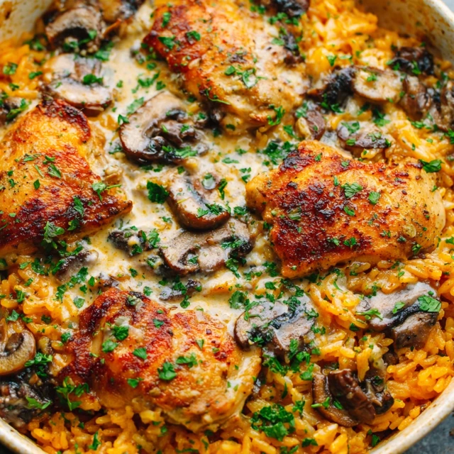 SOULFUL SMOTHERED CHICKEN AND RICE