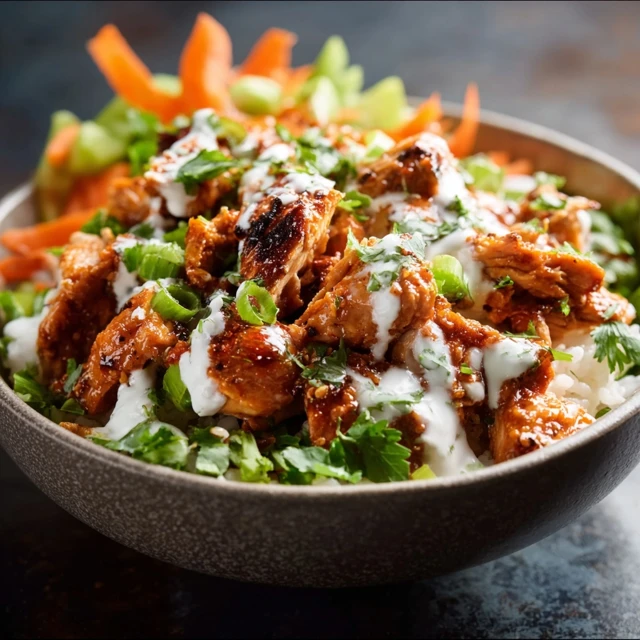 SPICY BUFFALO CHICKEN BOWLS KETO LUNCH