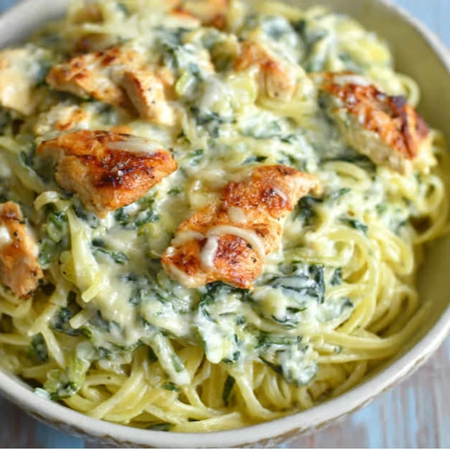SPINACH MONTEREY CHICKEN SPAGHETTI VEGGIE UPGRADE