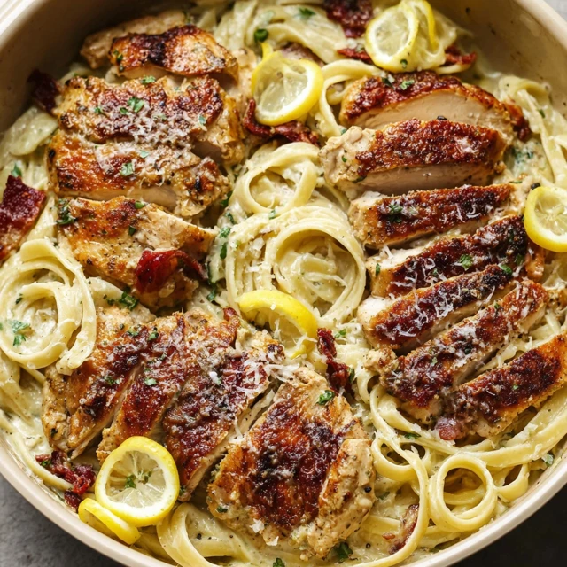 SUNSHINE ZESTY CREAMY LEMON CHICKEN PASTA