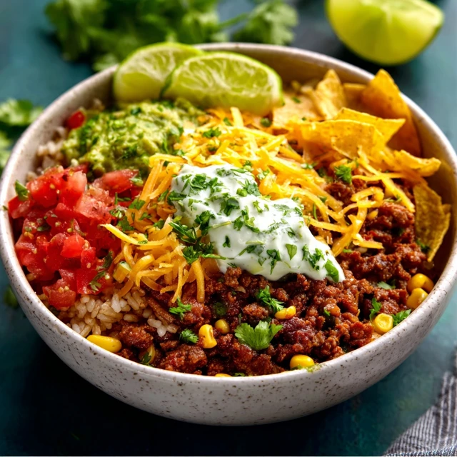 TACO RICE BOWL LOADED WITH FLAVOR