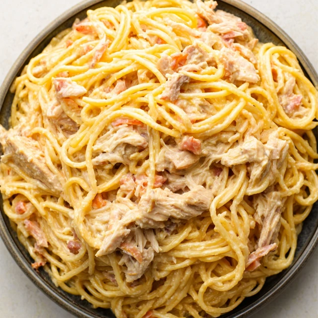 TEXAS CHICKEN SPAGHETTI SKILLET MELT