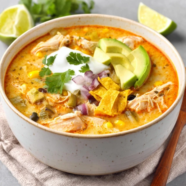 VELVETY CHICKEN TORTILLA SOUP PERFECTION