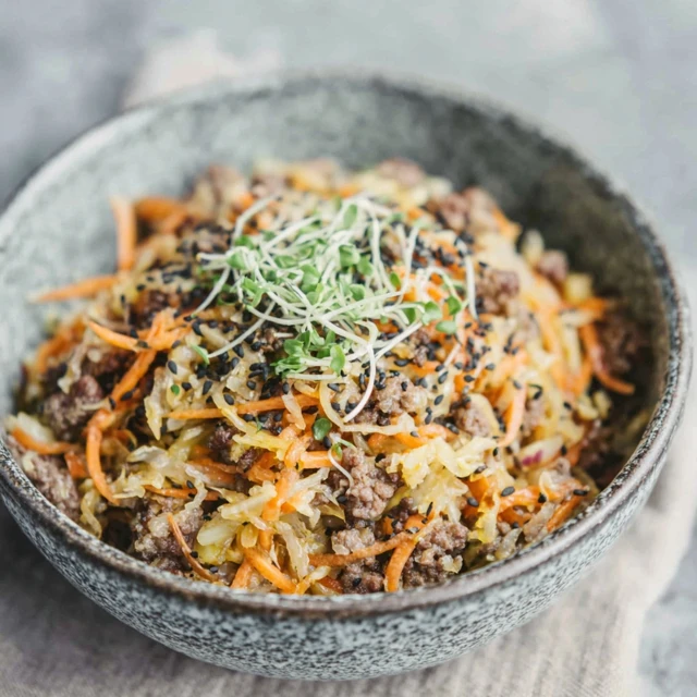 YOUR NEW FAVORITE KETO EGG ROLL IN A BOWL