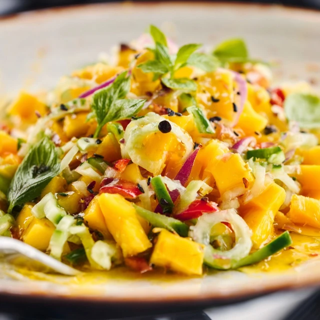 ZESTY CRUNCH MANGO SALAD RECIPE