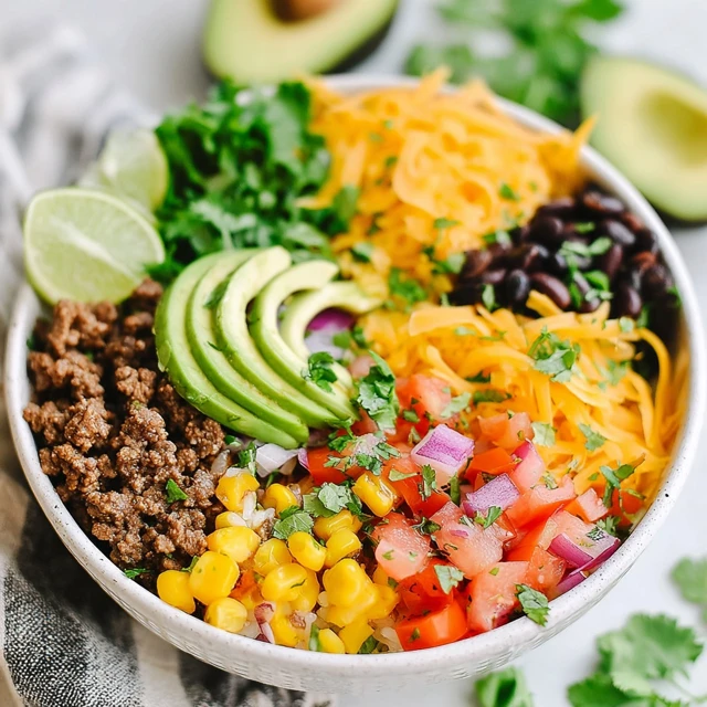 Ground Beef Taco Bowl Recipe