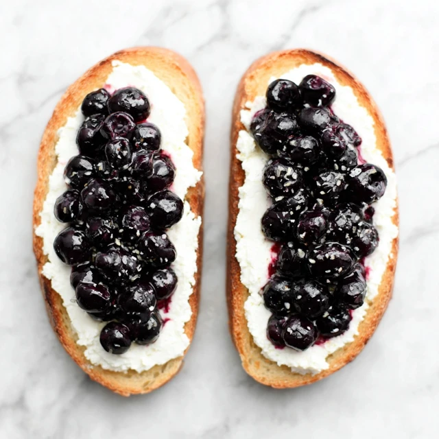 Roasted Blueberry & Ricotta Toast Recipe