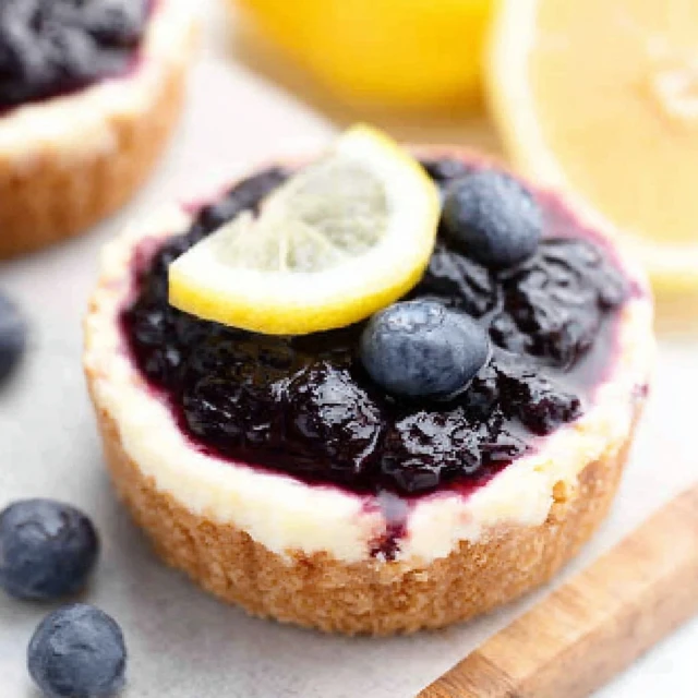Mini Lemon Blueberry Cheesecakes Recipe