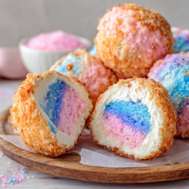 Cotton Candy Cheesecake Bombs Recipe