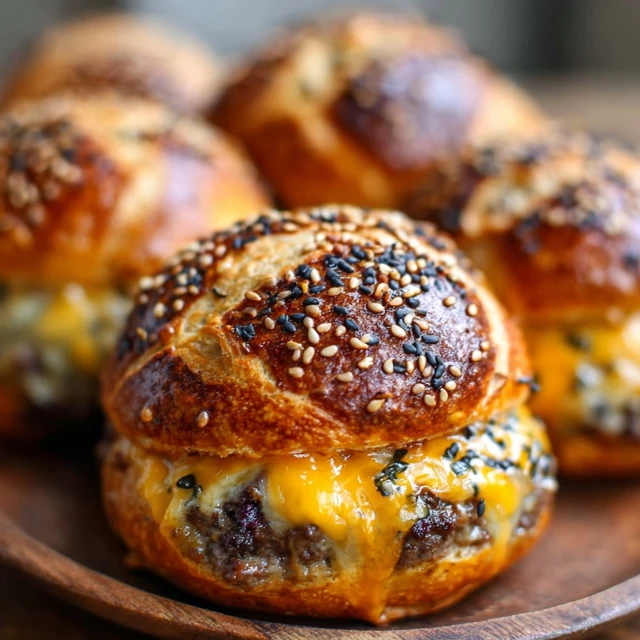 Cheesy Cheeseburger Pretzel Bombs Recipe
