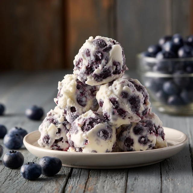 Frozen Blueberry Greek Yogurt Bites Recipe