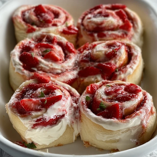 Strawberry Cheesecake Cinnabon Rolls Recipe