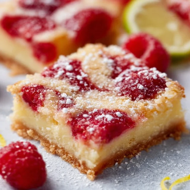 Lemon Raspberry Swirl Bars Recipe