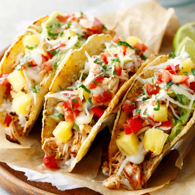 Sweet Pineapple Chicken Tacos Recipe