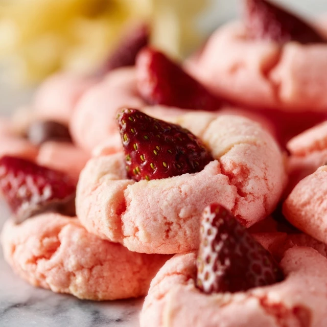 Strawberry Kiss Cookies Recipe