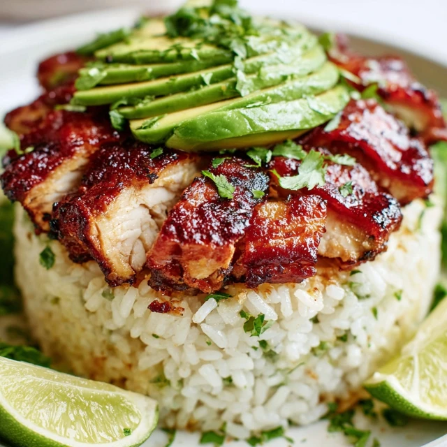Sticky Honey Lime Chicken Rice Stack Recipe