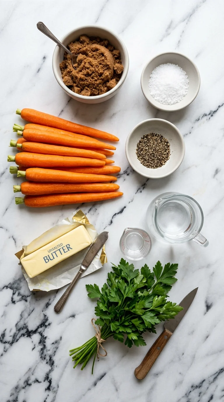 Brown Sugar Glazed Carrots Ingredients