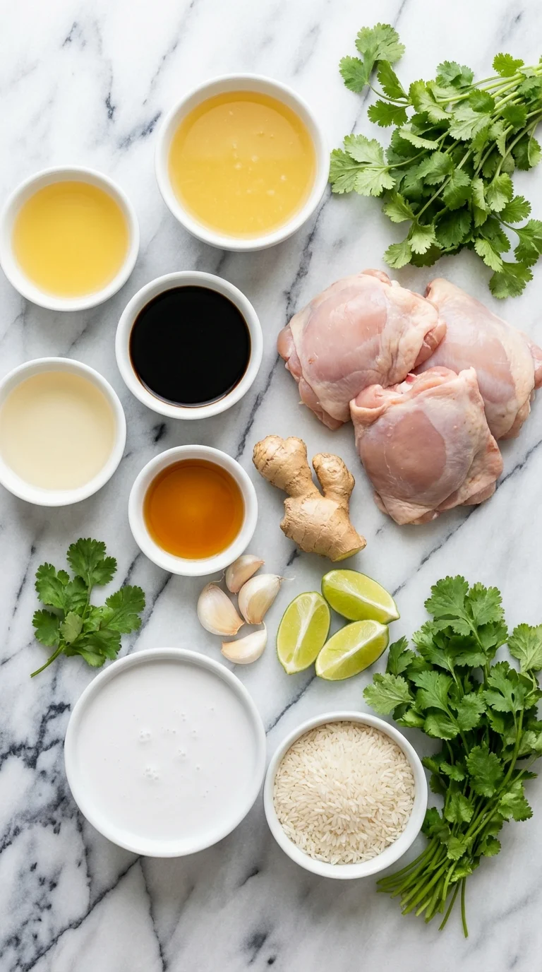 Tropical Hawaiian Chicken with Coconut Rice Ingredients