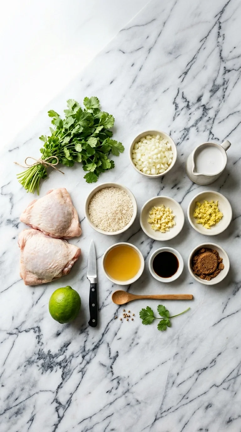 Coconut Chicken & Rice Ingredients