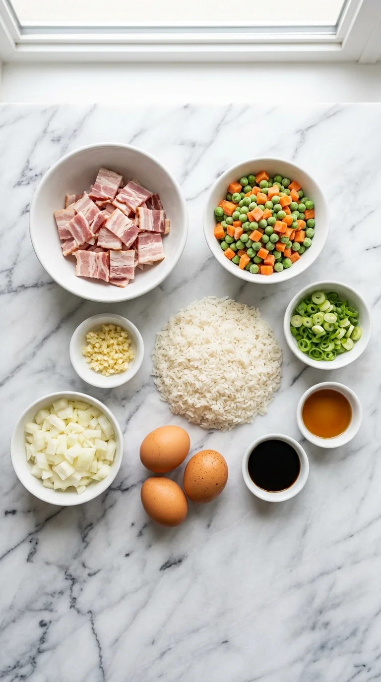 Bacon Fried Rice Ingredients
