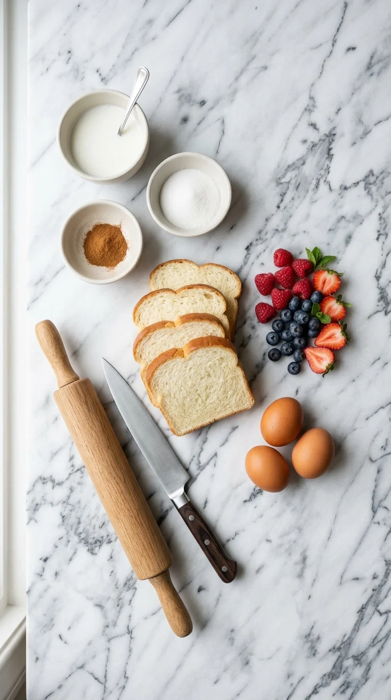 Cinnamon Roll French Toast Roll-Ups Ingredients