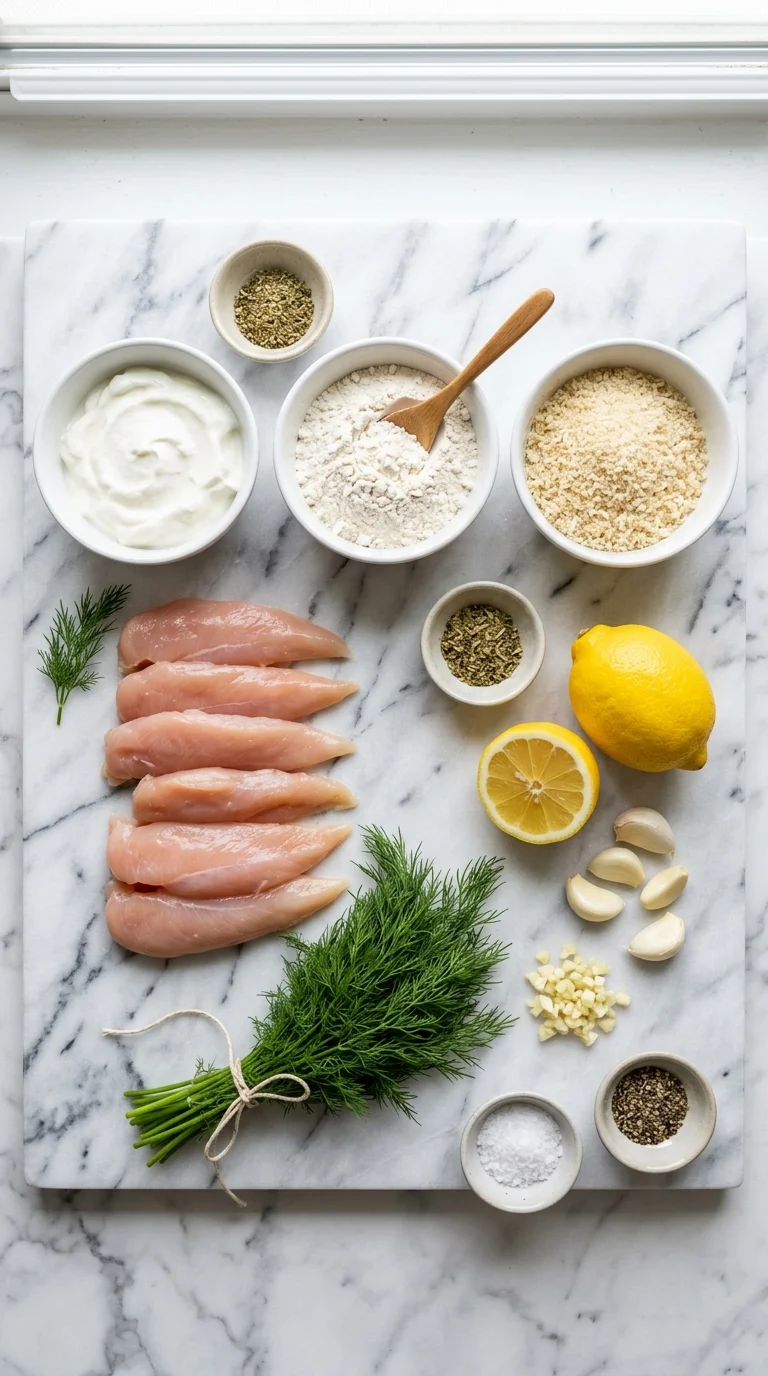 Crispy Mediterranean Chicken Tenders Ingredients