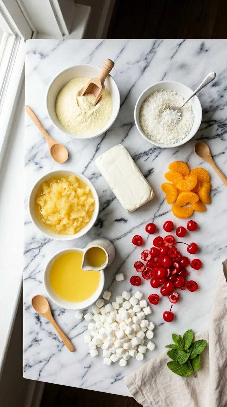 Hawaiian Cheesecake Salad Ingredients