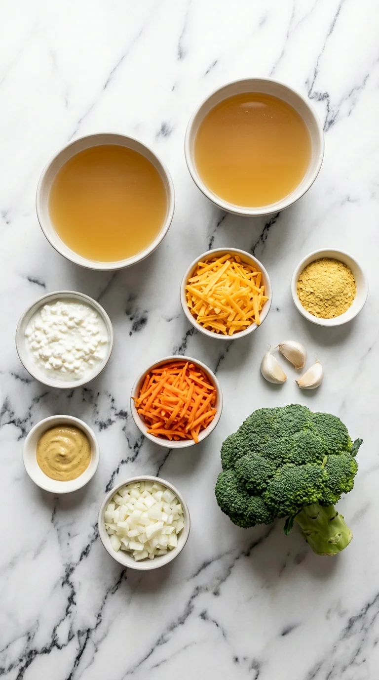Broccoli Cheddar Soup Ingredients