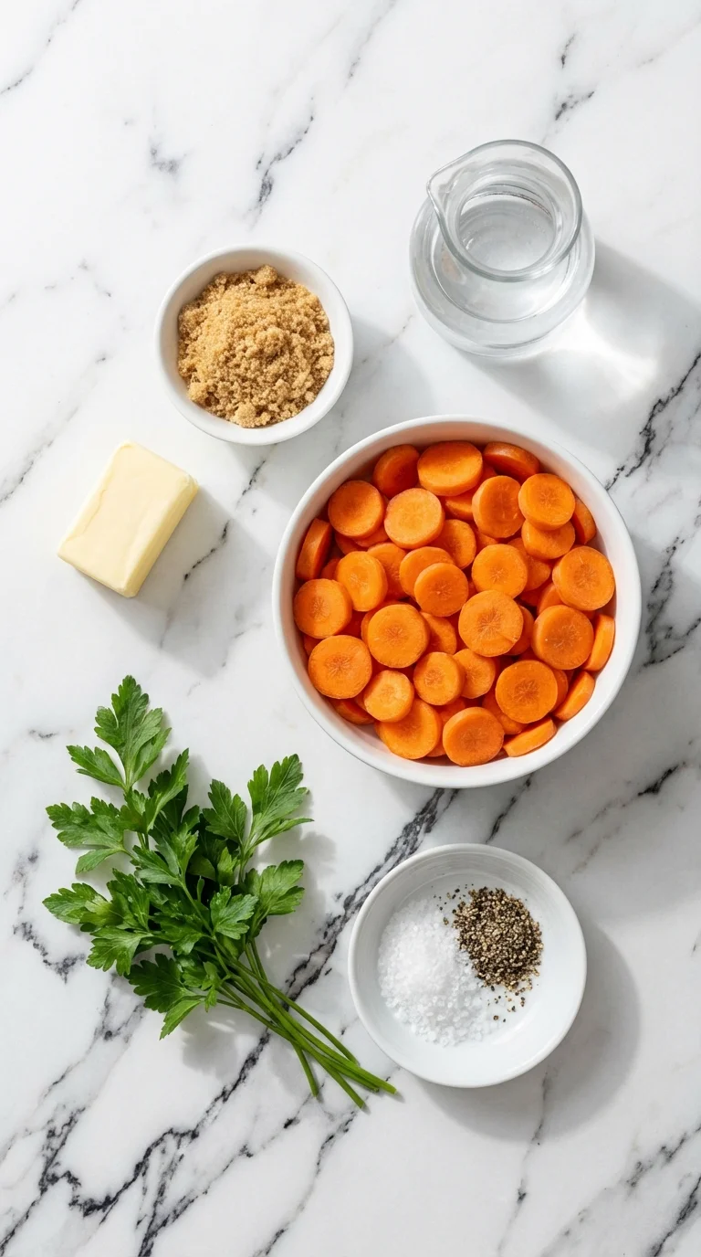 Candied Carrots with Butter Sauce Ingredients
