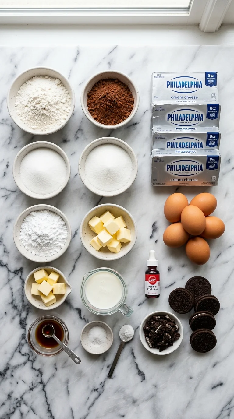 Red Velvet Cheesecake Bites Ingredients