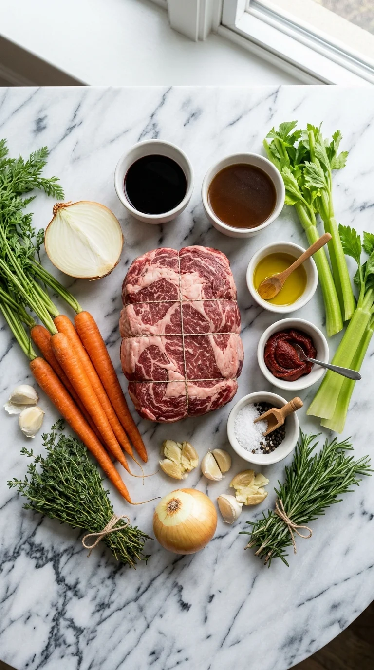 Sunday Pot Roast Ingredients