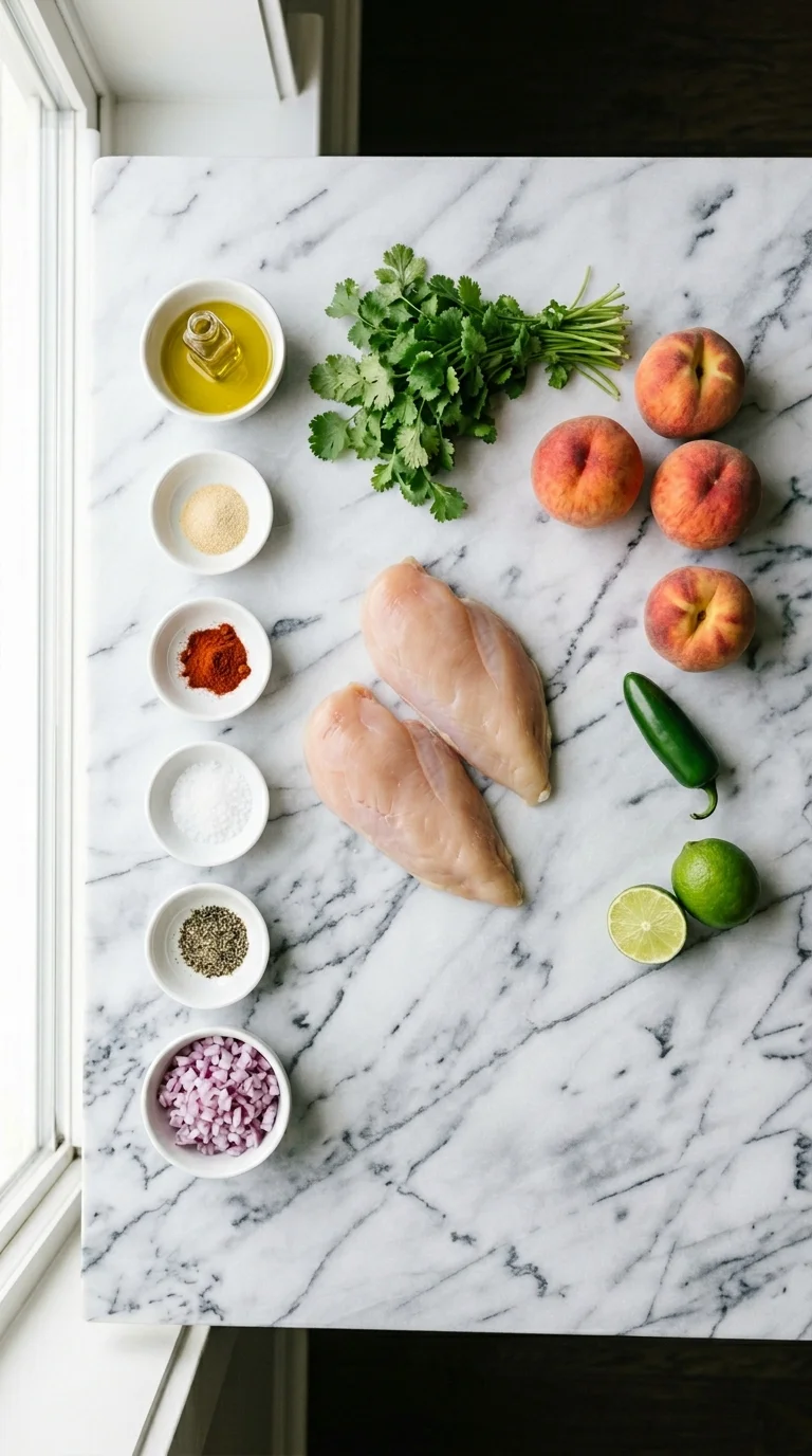 Grilled Chicken with Peach Salsa Ingredients