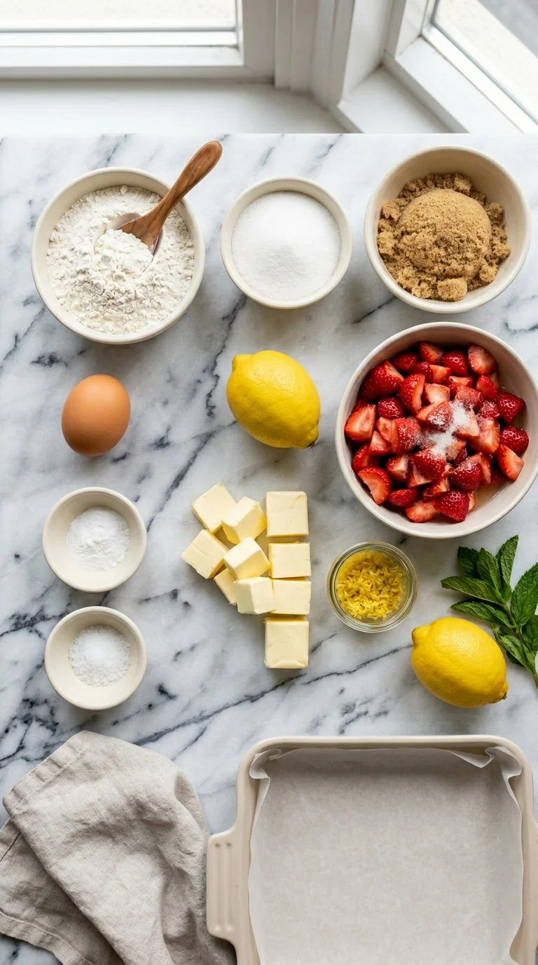 Strawberry Shortcake Bars Ingredients
